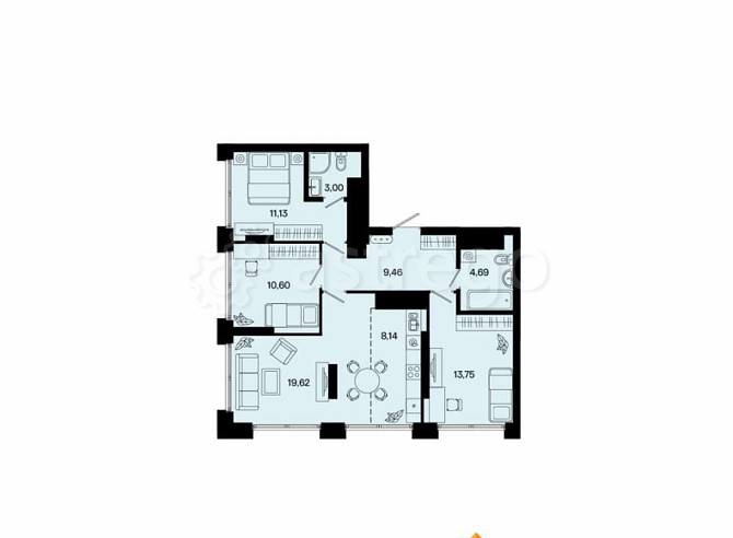 4-комн. квартира, 80.39 м2, 28/31 эт. Уфа - изображение 1
