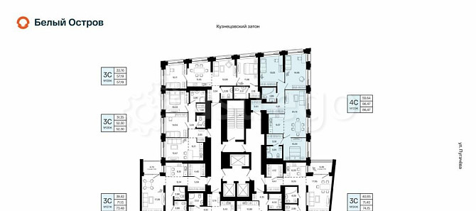 4-комн. квартира, 86.47 м2, 6/31 эт. Уфа - изображение 1