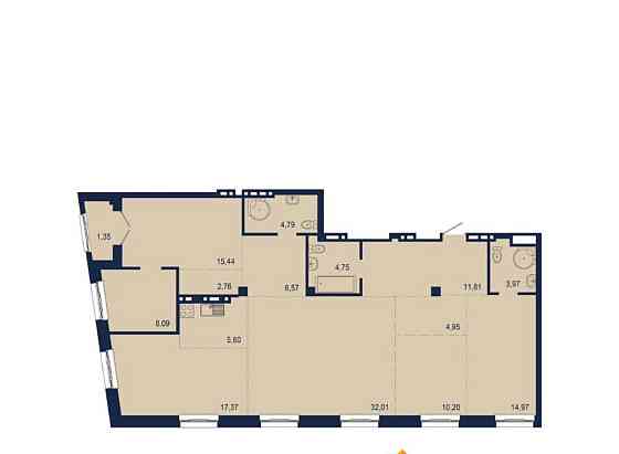 6-комн. квартира, 144.83 м2, 7/9 эт. Уфа