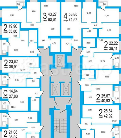 2-комн. квартира, 40.54 м2, 12/25 эт. Уфа - изображение 7