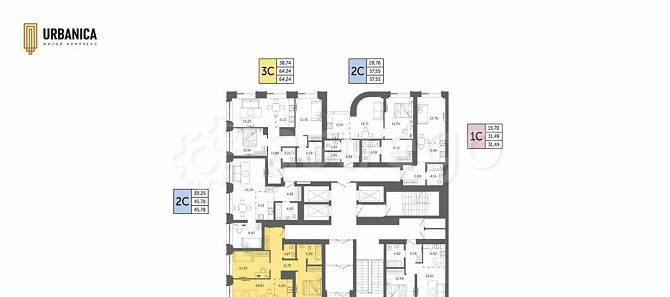 3-комн. квартира, 64.41 м2, 2/32 эт. Уфа - изображение 7