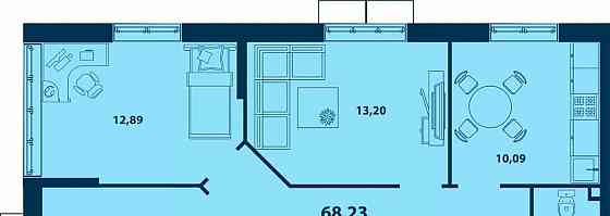 3-комн. квартира, 68.23 м2, 11/24 эт. Уфа