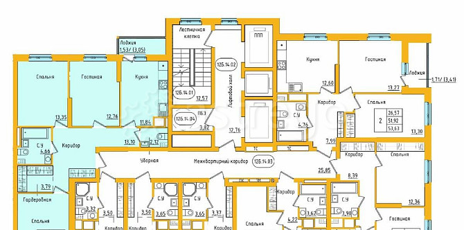 3-комн. квартира, 78.68 м2, 24/27 эт. Уфа - изображение 2