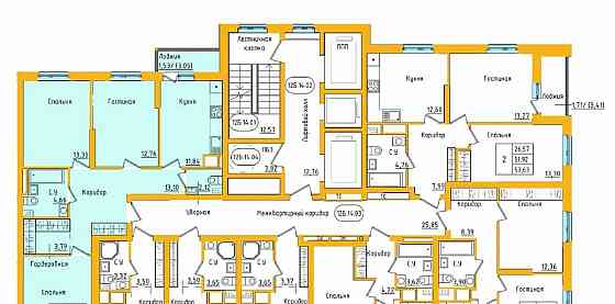 3-комн. квартира, 79.01 м2, 5/27 эт. Уфа