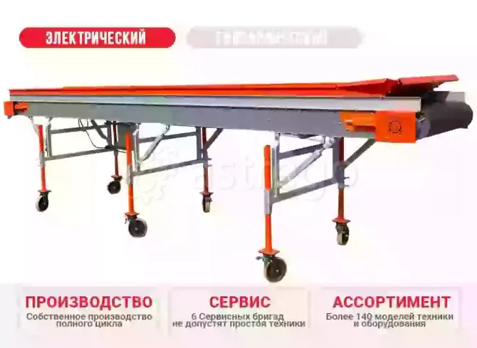 Транспортер ленточный односекционный Т 12-80ЭЛ с электрическим приводом КлинМаш Санкт-Петербург - изображение 1