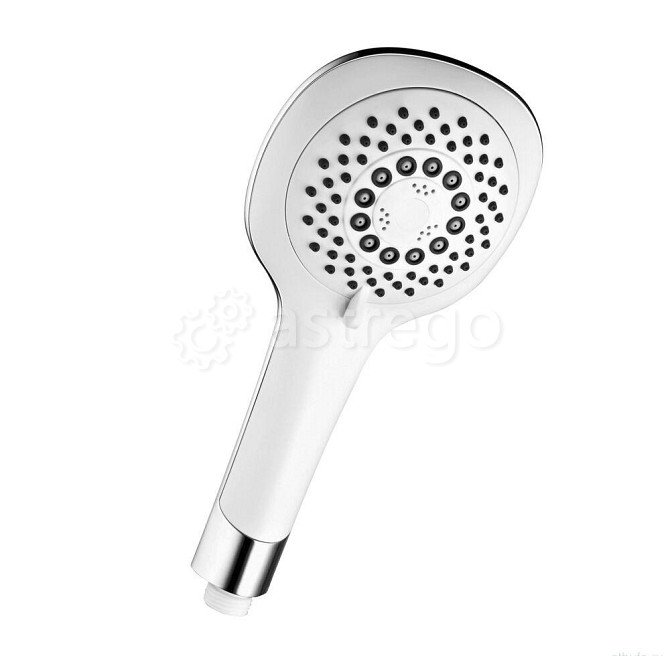 Лейка душевая LEMARK LM0815C White "Аксессуары" 5-функций 117х251 мм, хром/белый, блистер (1/20) Пермь - изображение 1