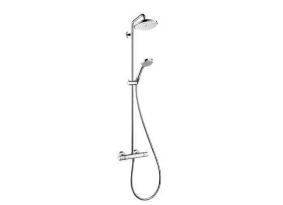 Душевая стойка Hansgrohe, Croma 220, смеситель - есть, тип открывания воды - двухвентильный Москва