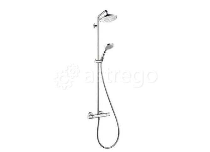 Душевая стойка Hansgrohe, Croma 220, смеситель - есть, тип открывания воды - двухвентильный Москва - изображение 1