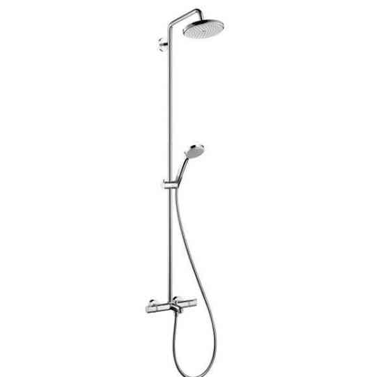 Душевая стойка Hansgrohe, Croma 220, смеситель - есть, тип открывания воды - однорычажный 27223000 Москва