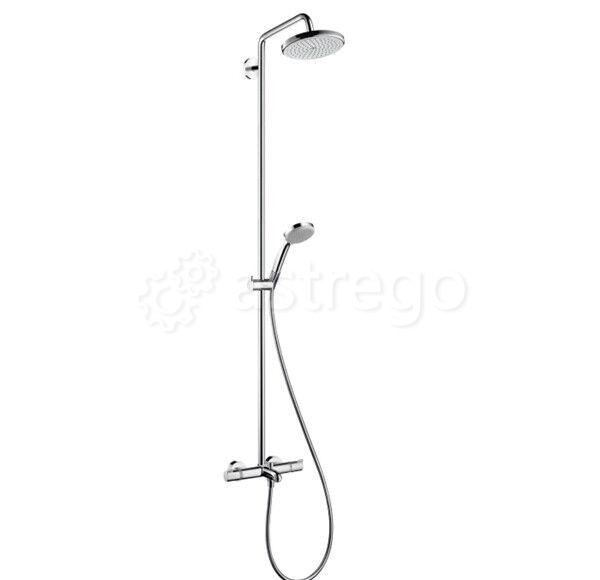 Душевая стойка Hansgrohe, Croma 220, смеситель - есть, тип открывания воды - однорычажный 27223000 Москва - изображение 1