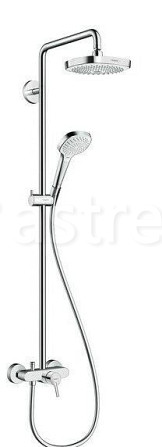 Душевая стойка Hansgrohe, Croma Select E, смеситель - есть, тип открывания воды - однорычажный Москва - изображение 1
