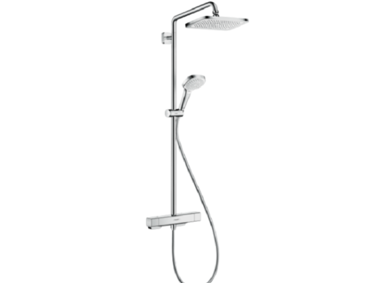 Душевая стойка Hansgrohe, Croma E, смеситель - есть, тип регулирования воды - термостатический картр Москва