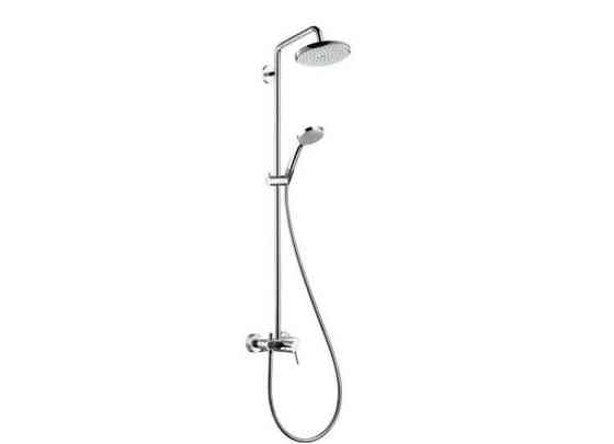 Душевая стойка Hansgrohe, Croma 220, смеситель - есть, тип открывания воды - однорычажный 27222000 Москва