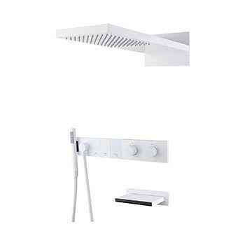Душевой комплект BOHEME Zodiac 133-2-MW White Matt Новосибирск