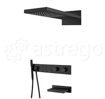 Душевой комплект BOHEME Zodiac 133-2-B Black Новосибирск - изображение 1