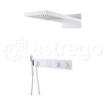 Душевой комплект BOHEME Zodiac 133-MW White Matt Новосибирск - изображение 1