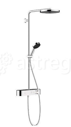 Душевая стойка Hansgrohe, Pulsify, тип регулирования воды - термостатический картридж, верхний душ - Москва - изображение 1