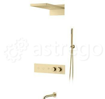 Душевой комплект BOHEME Fusion 131-2-MG Gold Matt Новосибирск - изображение 1