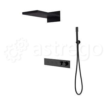 Душевой комплект BOHEME Fusion 131-B Black Новосибирск - изображение 1