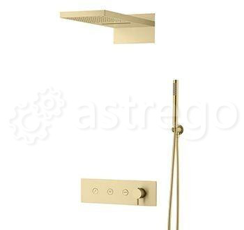 Душевой комплект BOHEME Fusion 130-MG Gold Matt Новосибирск - изображение 1