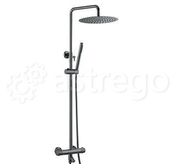Душевая стойка BOHEME Uno 468-T-SGM Shine Gun Metal Новосибирск - изображение 1