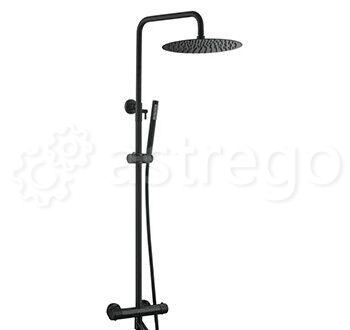 Душевая стойка BOHEME Uno 468-T-B Black Новосибирск - изображение 1
