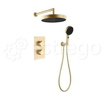Душевой комплект BOHEME Cell с 2-х режимным термостатом 427-MG Gold Matt Новосибирск - изображение 1