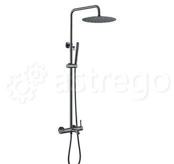 Душевая стойка BOHEME Uno 468-SGM Shine Gun Metal Новосибирск - изображение 1