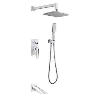 Душевой комплект BOHEME Venturo 374-W-2 White/Chrome Новосибирск