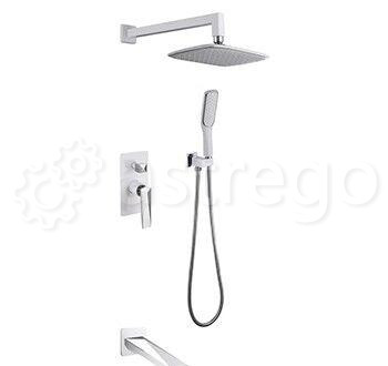 Душевой комплект BOHEME Venturo 374-W-2 White/Chrome Новосибирск - изображение 1