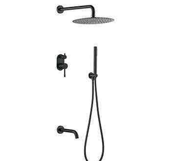 Душевой комплект BOHEME Uno 464-2-B Black Новосибирск