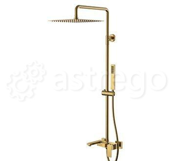 Душевая стойка BOHEME Qubic 478-BR Bronze Новосибирск - изображение 1