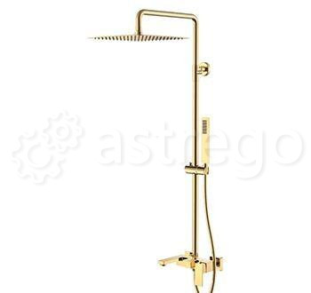 Душевая стойка BOHEME Qubic 478-G Gold Новосибирск - изображение 1