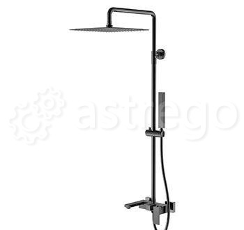 Душевая стойка BOHEME Qubic 478-SGM Shine Gun Metal Новосибирск - изображение 1