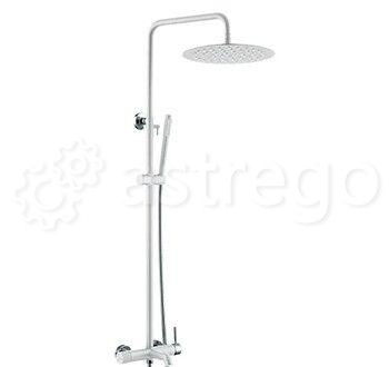 Душевая стойка BOHEME Uno 468-WCR White/Chrome Новосибирск - изображение 1