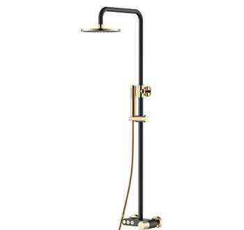 Душевая стойка BOHEME Stick ручка Touch 128-BG.2 Black/Gold Новосибирск