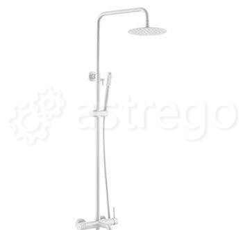 Душевая стойка BOHEME Uno 468-MW White Matt Новосибирск - изображение 1