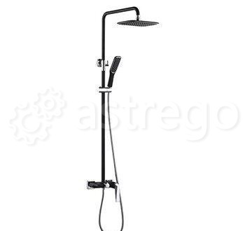 Душевая стойка BOHEME Venturo 378-B Black/Chrome Новосибирск - изображение 1