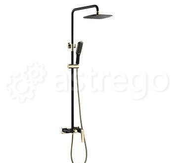 Душевая стойка BOHEME Venturo 388-B Black/Gold Новосибирск - изображение 1