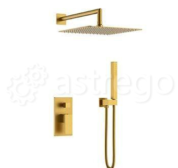 Душевой комплект BOHEME Qubic 474-3-BR Bronze Новосибирск - изображение 1