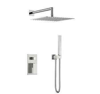 Душевой комплект BOHEME Qubic 474-3-NB Nikel Brush Новосибирск