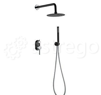Душевой комплект BOHEME Uno 464-BCR Black/Chrome Новосибирск - изображение 1