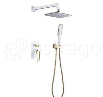 Душевой комплект BOHEME Venturo 384-W White/Gold Новосибирск - изображение 1
