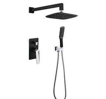 Душевой комплект BOHEME Venturo 374-B Black/Chrome Новосибирск
