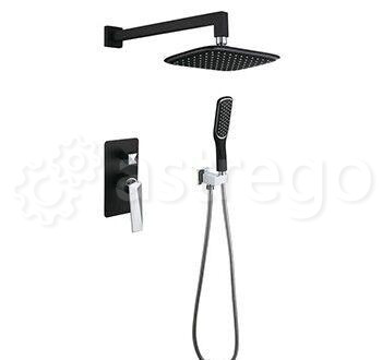 Душевой комплект BOHEME Venturo 374-B Black/Chrome Новосибирск - изображение 1
