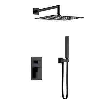 Душевой комплект BOHEME Qubic 474-3-B Black Matt Новосибирск