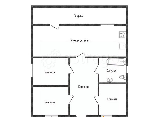 Дом, 90 м2, 4.1 сотки, 1 эт. Уфа - изображение 3