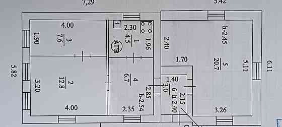 Дом, 55.3 м2, 9.5 сотки, 1 эт. Уфа