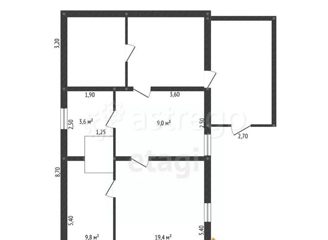 Дом, 58.2 м2, 21.6 сотки, 1 эт. Уфа - изображение 7