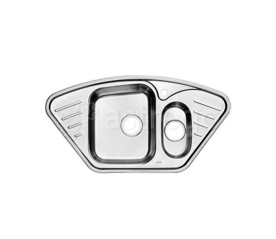 Мойка IDDIS Strit S нержавеющая сталь полированная угловая 1 1/2, 965*505, ID STR96PCi77 Iddis Москва - изображение 1